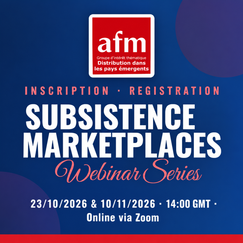 Substitence markets webinars  